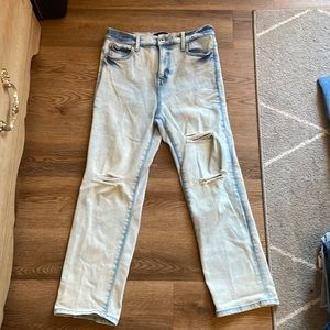 High Rise Straight Jeans